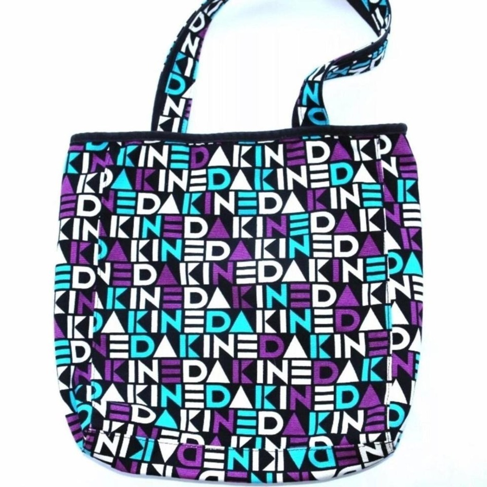 Dakine KATE Canvas Multicolor Logo Tote Bag IMMACULATE!